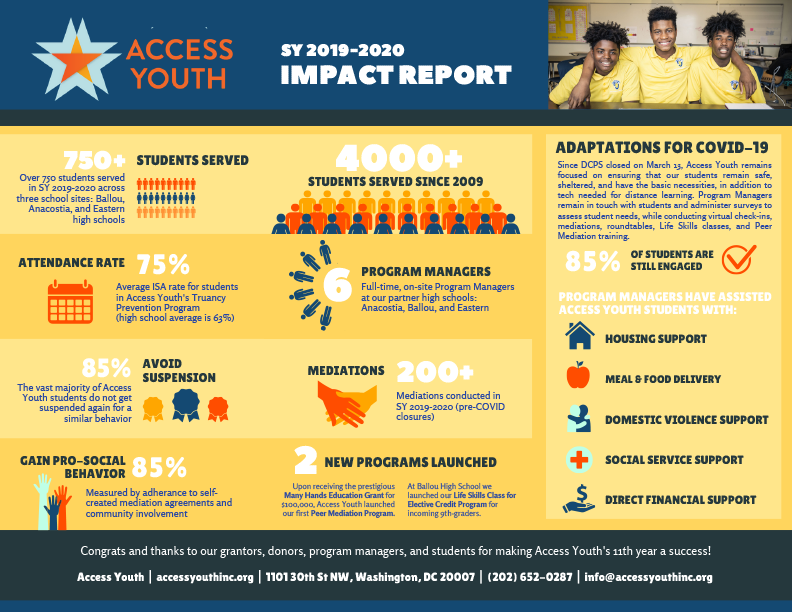 Access Youth 2019-20 infographic