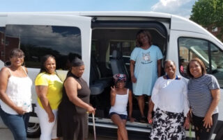 NEW residents with van purchased with MH grant